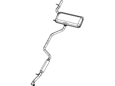 Mopar 4880202AC Exhaust Muffler And Tailpipe