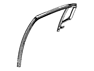 Mopar 5074572AD WEATHERSTRIP-Rear Door Flush Glass