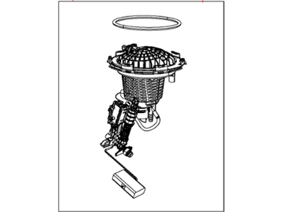 Mopar RL136023AD Fuel Pump Module Assembly-And Level Sensor Module