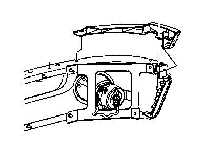 Mopar 55077378AC Bracket-Front Bumper Side