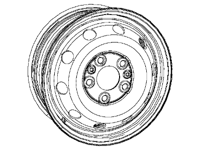 Mopar 68159665AA Steel Wheel