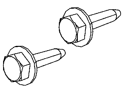 Mopar 6107148AA Screw-HEXAGON FLANGE Head