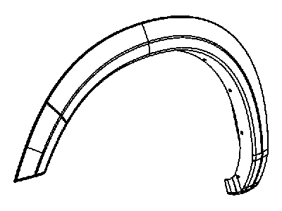 Mopar 1TD26HWLAG Molding-Wheel Opening Flare