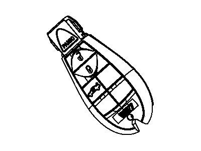 Mopar 56046771AA Key Fob-Integrated Key Fob