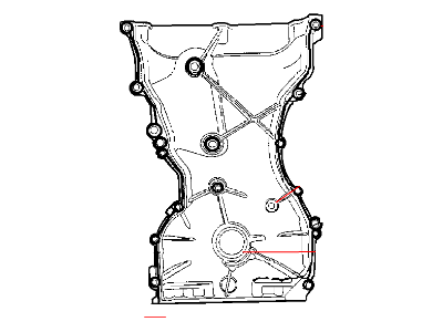 Mopar 4884895AA Cover-Chain Case