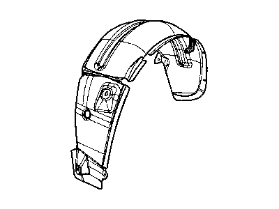 Mopar 5074103AA Shield-WHEELHOUSE