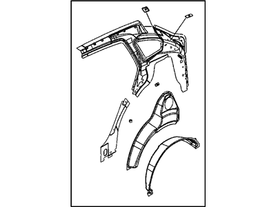 Mopar 5183910AA Panel-Quarter Inner