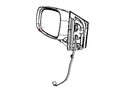 Mopar 1AB721AVAE Outside Rearview Mirror