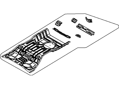 Mopar 5076043AD Pan-Rear Floor