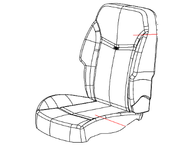 Mopar 1UT82DX9AA Front Seat Back Cover