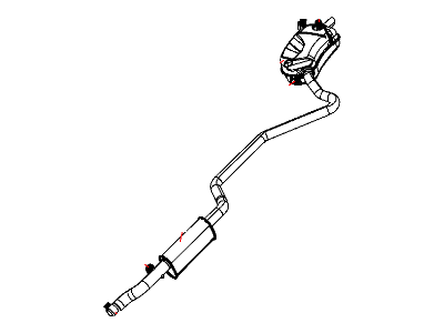 Mopar 5273494AC Exhaust Muffler And Tailpipe