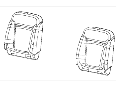 Mopar 1UL35DW1AA Front Seat Back Cover