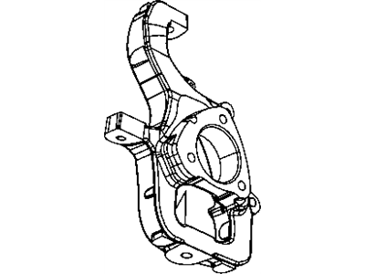 Mopar 68044703AA Suspension Knuckle Front Left