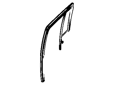 Mopar 5067771AC Glass-Door Glass Run With Glass