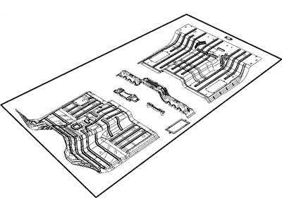 Mopar 55112473AB Pan-Floor