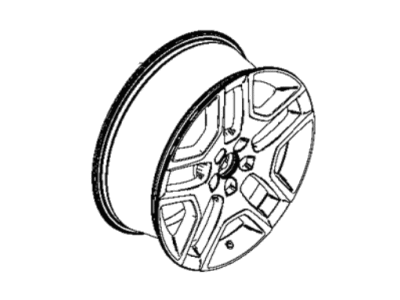 Mopar 6VN21MAAAA Aluminum Wheel