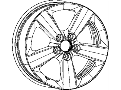 Mopar 5RR36GSAAA Aluminum Wheel