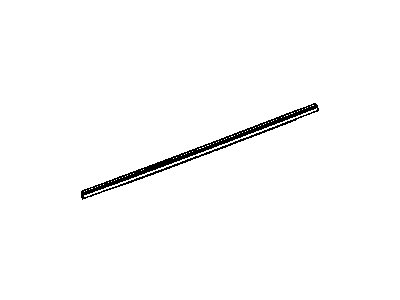 Mopar 5109809AB WEATHERSTRIP-Rear Door Belt Outer