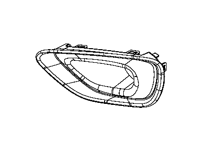 Mopar 5RK90DX8AA Bezel-Fog Lamp