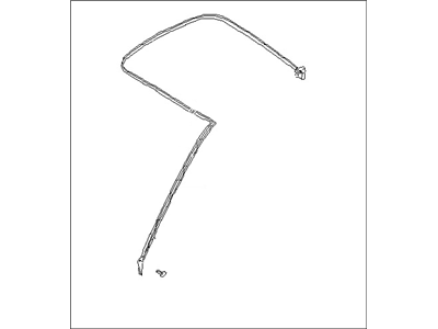 Nissan 76860-30P02 Weatherstrip-Rear Side, RH