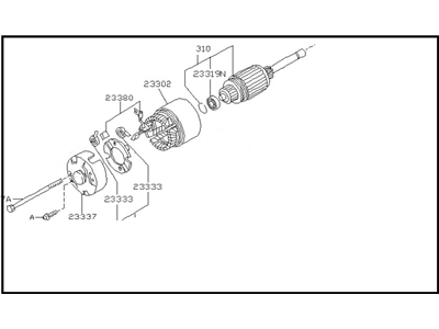 Nissan 23300-30R12R REMAN Starter Assembly