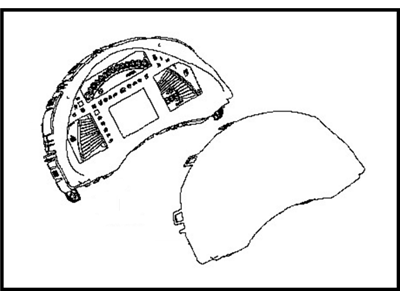 Nissan 24810-3EM0B Speedometer Instrument Cluster