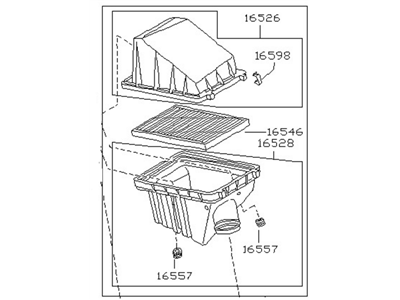 Nissan 16500-94Y00 Air Cleaner Assembly