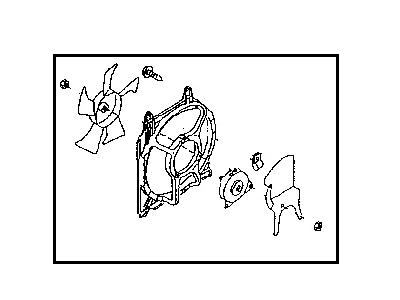 Nissan 92120-4B901 CONDENSOR Fan And Motor Assembly