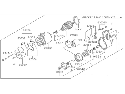 Nissan 23300-85A11R REMAN Starter Assembly