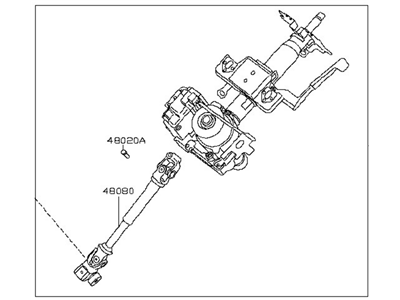 Nissan 48810-4AF1C Column-Steering Tilt