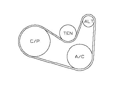 Nissan A192M-42LSAVW Power Steering Belt