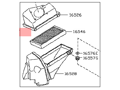 Nissan 16500-CA000 Air Cleaner