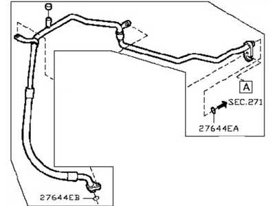 Nissan 92480-EL00B Hose-Flexible, Low