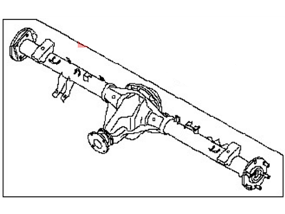 Nissan 43003-ZR01A Rear Axle Assembly, W/O Brake