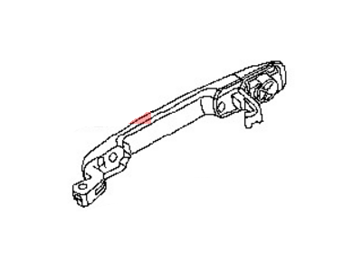 Nissan 80607-9HF0B Front Door Outside Handle Assembly, Left