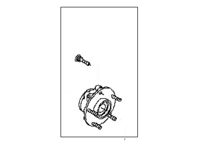 Nissan 40202-JG000 Hub Assembly-Road Wheel, Front