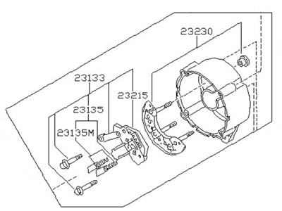 Nissan 23127-D0200 Cover Assy-Rear