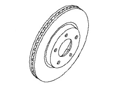 Nissan 40206-ZX00A Rotor-Disc Brake, Front