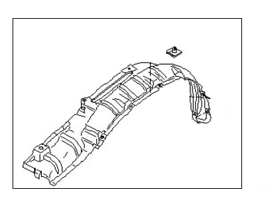 Nissan 63843-3S500 Protector-Front Fender, LH