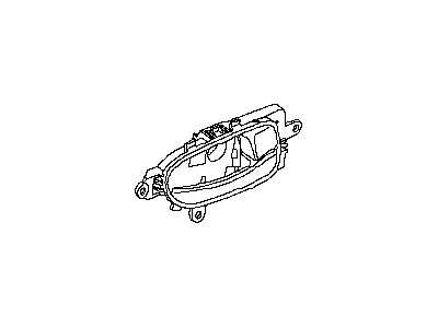 Nissan 80671-3YM1B Rear Door Inside Handle Assembly, Left