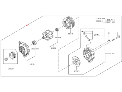 Nissan 23100-9Y500 ALTERNATOR