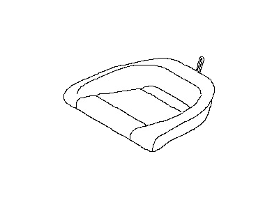 Nissan 88350-63B0A Cushion Assy-Rear Seat, LH