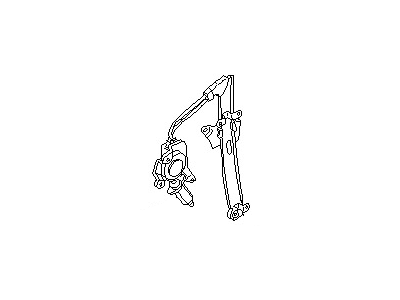 Nissan 82730-D4011 Motor & Gear Assembly-Regulator RH