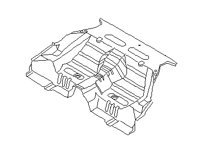 Nissan 74512-32P60 Floor-Rear, Front