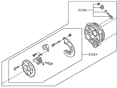 Nissan 23127-AU40A Cover Assy-Rear