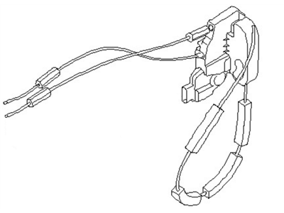 Nissan 80500-3NF0A Front Right (Passenger-Side) Door Lock Actuator