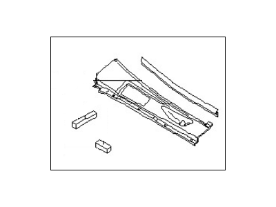 Nissan 66810-EZ10A Grille COWL Top R