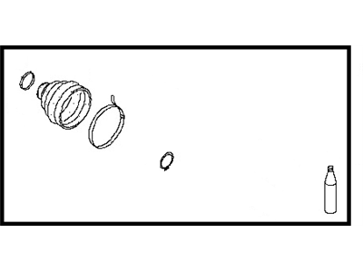 Nissan C9741-1AA0A Repair Kit-Dust B00T, Inner