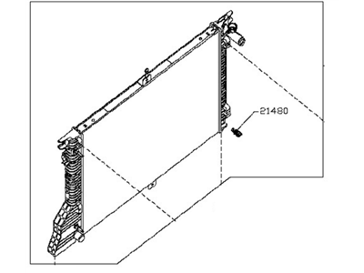 Nissan 21460-1PA0A Radiator Assy