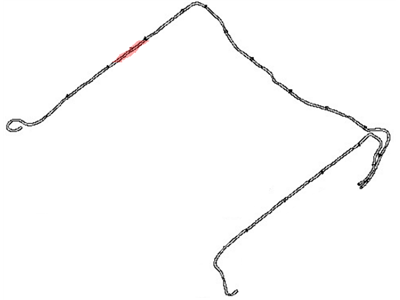 Nissan 53546-7S600 Tube Assy-Tank, Rear LH